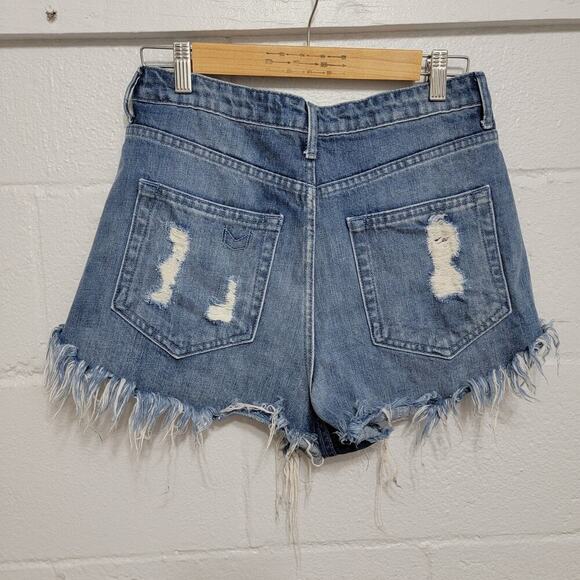 Mumu Blue Jean Shorts 28 - Picture 2 of 11